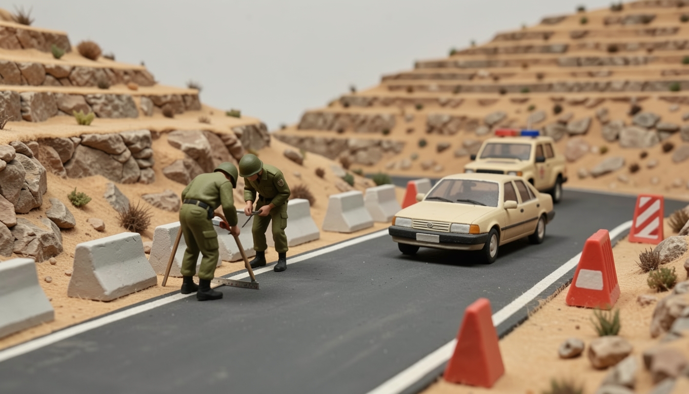 איור: בדיקת זירת אירוע בהר חברון