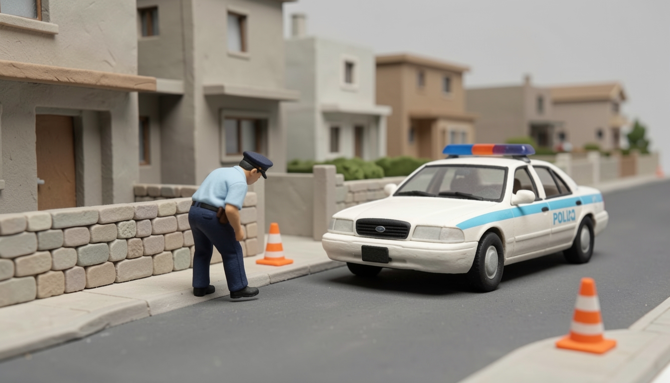 איור: פעילות משטרה ברחוב בלוד