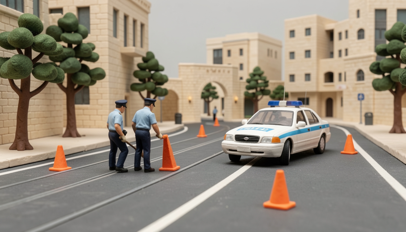 איור: פתיחת ציר התנועה בכניסה לירושלים