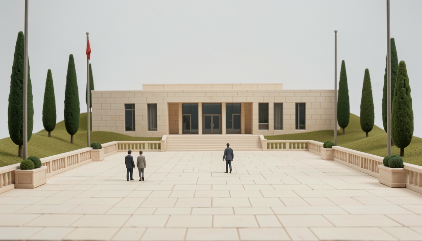 איור: משכן הכנסת והרחבה בירושלים