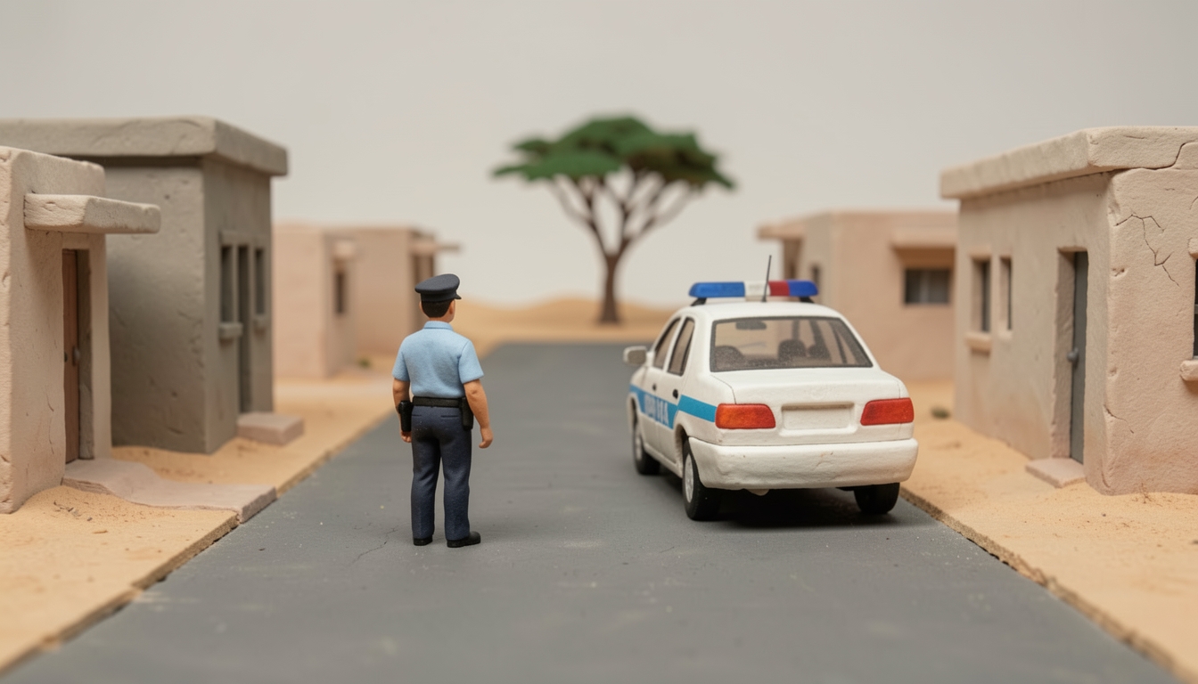 איור: ניידת משטרה ברחוב בשגב שלום
