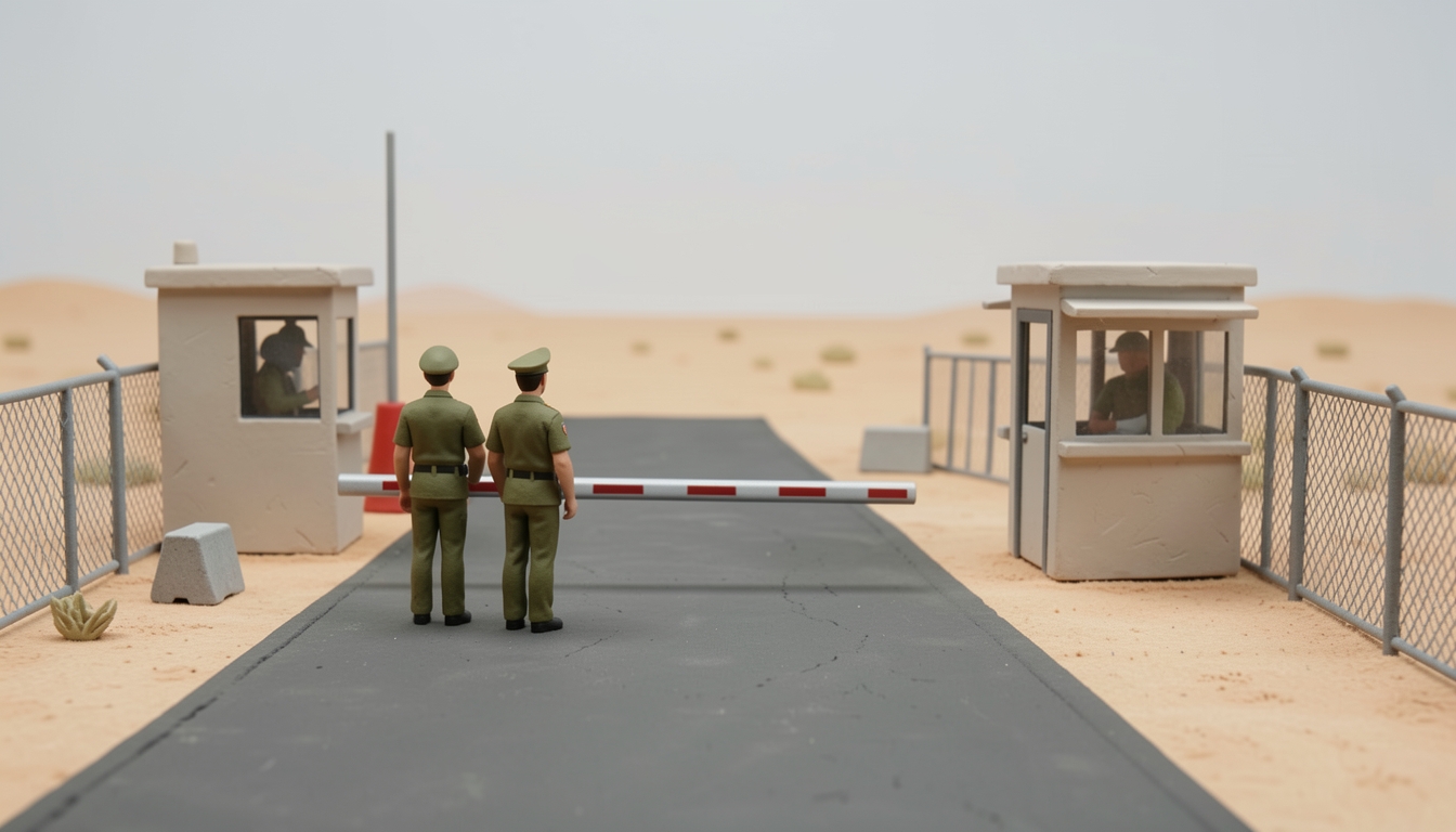 איור: מעבר גבול סגור לתנועה