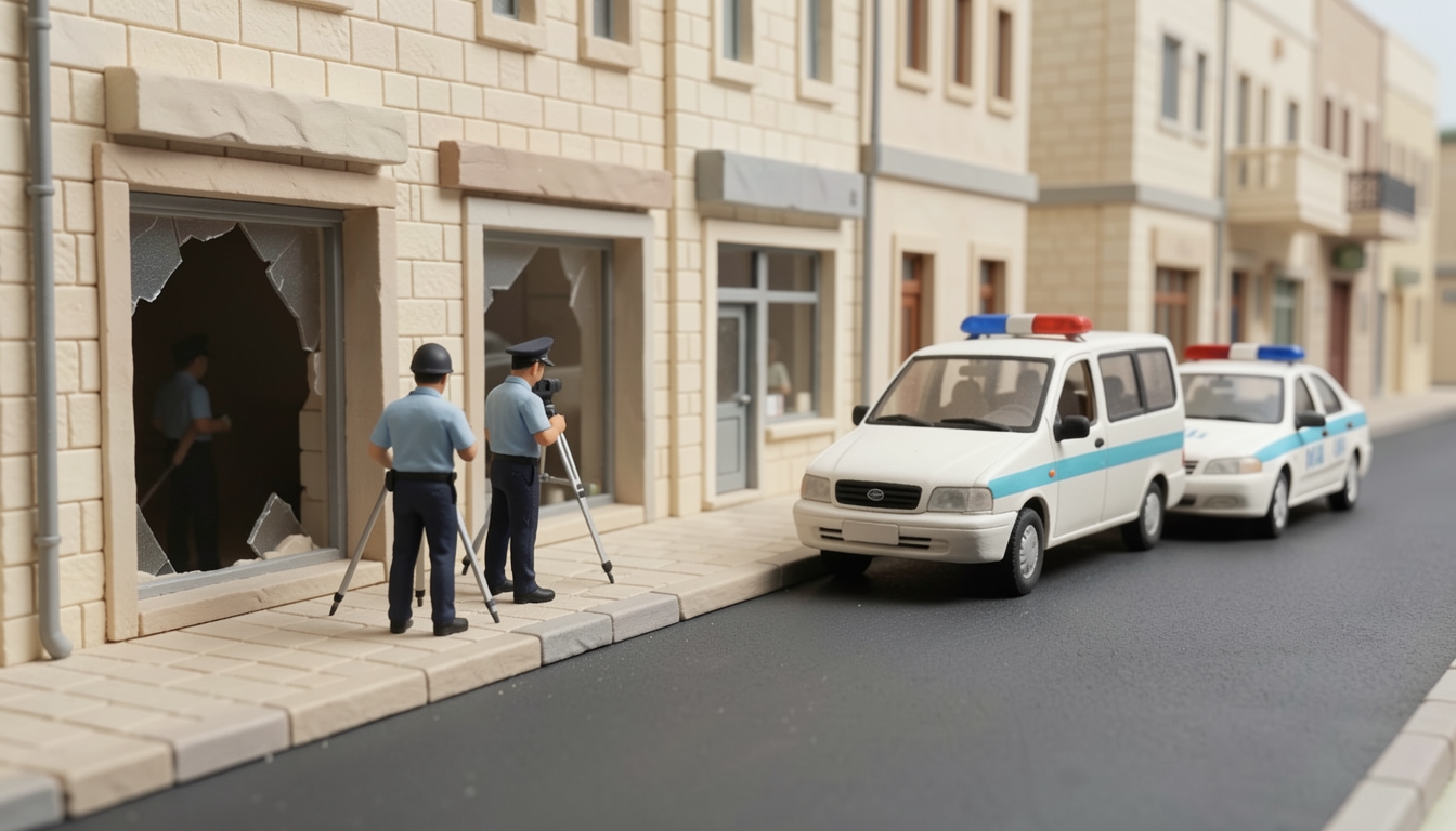 איור: בדיקת זירת התאונה ברחוב אגריפס